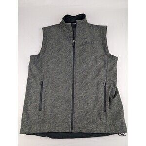 Cinch® Men's M Softshell Green Solid Bonded Vest Embroidered Full Zip